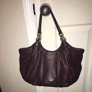 Coach Lily Oxblood leather shoulder bag